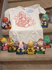 RARE 1993 Takara Super Mario Kart Yoshi Bowser Luigi Koopa Troopa Peach Plush  picture