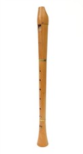 Vintage Moeck Wooden Recorder Tuju Double Hole Baroque Model Germany picture
