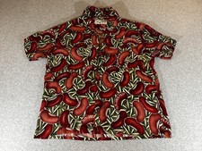 Vintage How Ah Ya Shirt Mens Large New Orleans Jazz Fest Red Beans Rice NOLA 90s picture