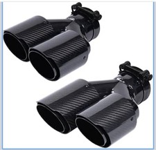 Pack Carbon Fiber Dual Exhaust Tips 2.5