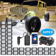 MICTUNING C3 RGBW LED Rock Lights Bluetooth - 8/12/16/20 Pods Underglow Neon Kit picture