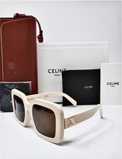 NEW Celine CL000491 3100D1 Triomphe Beige Women’s Sunglasses Square AUTHENTIC picture