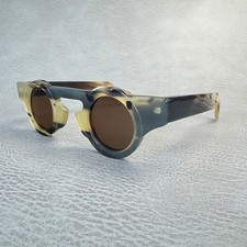 Men Glasses Frames Round Vintage Reading Handmade Craft Horn Men Eyeglass Frames picture