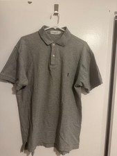 Vintage YSL Yves Saint Laurent Grey Men’s Medium Polo picture