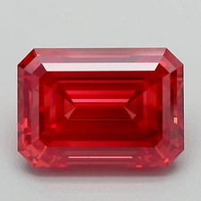 CERTIFIED 8.30 Ct Earth-Mined Natural red Diamond Emerald cut LOOSE VVS1/ 15 mm picture