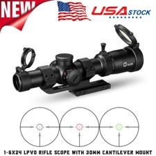 CVLIFE 1-6x24 LPVO Rifle Scope +30mm Cantilever Mount, Dual Illumination Reticle picture