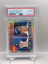 2017 Topps Heritage Aaron Judge Austin Chrome Refractor RC /568 PSA 10 Yankees picture