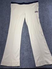 Vintage Fila Bjorn Borg 70s 80s Tan BJ Tennis Pants cream white wool blend SZ-36 picture