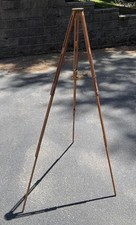 Antique Eastman Kodak Standard Tripod Rochester NY Wood Brass Survey Camera picture