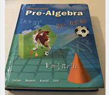 McDougal Littell Pre-Algebra Hardcover Math Textbook Larson Boswell Kanold picture