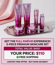 $450 MSRP Paris Hilton Parivie 6 Piece Skin Care Set - Full Size Products New  picture