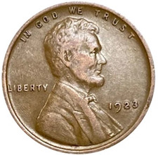 🔥 1923 P Lincoln Wheat Cent FINE-VERY FINE (F-VF) Condition Copper Penny 1c picture