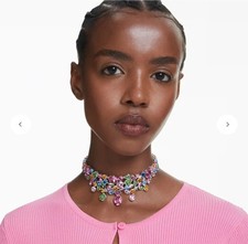 Swarovski Gema Multicolor Crystal Statement Choker Necklace  picture
