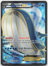 Wailord EX (147 Full Art) Ultra Rare XY - Primal Clash PRC Water Holo 147/160 LP picture