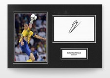Zlatan Ibrahimovic Hand Signed 12x8 Photo Display Sweden Memorabilia COA picture