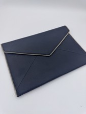 Rebecca Minkoff Leo Clutch Black Leather Gold Zipper picture