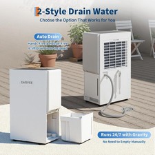 150 Pint Large Home Dehumidifier for Basement Auto Drain 5500 sq.ft Auto Defrost picture