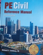 PE Civil Reference Manual, 16th Edition, Michael R Lindeburg,HARDCOVER,16th Ed picture