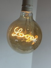 G125 LOVE 4W Bulb Decorative Light LED Filament Amber picture