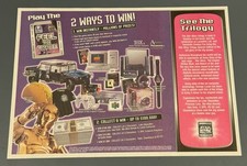 Vintage 1997 Taco Bell Star Wars Paper Placemat Tray Cover - Excellent Condition picture