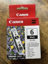 Canon BCI-6BK 6 Black Ink Cartridge GENUINE NEW picture