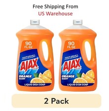 2pk Ajax Ultra Triple Action, Dishwashing Liquid Dish Soap, Orange 90 fl oz picture