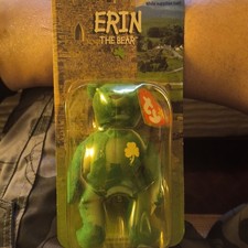 Erin The Bear 1999 McDonalds Ty Beanie Baby with Rare 1993/Oak Brook Tag Errors picture