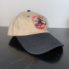 Vintage Lockheed Martin HELLFIRE II Missile Hat Two Tone Devil Bulletline Cap picture