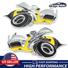2Pcs 3D Metal Super Bee Armored Hornet Car Side Fender Badge Emblem For Charger picture