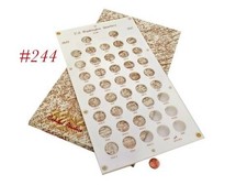 coin display WHITE CAPITAL PLASTICS US SILVER QUARTER HOLDER 25 A 1932-1947 picture