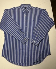 Vintage Ralph Lauren Golf Tilden Shirt Mens M Cotton Button Down Pony Oxford  picture
