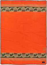 FILSON JACQUARD WOOL BLANKET 20265930 FLAME IVY 80”x60” NEW RARE MACKINAW BAG picture