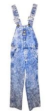 OshKosh B'gosh Vestbak Vintage Boys 7 Acid Wash Denim Overalls Adjustable USA  picture