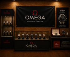 Decorative Banner for Omega Watch Display Space 3x5Ft Polyester picture