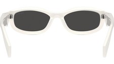 AUTHENTIC Prada D24S Rectangle Sunglasses Frame - Talc(Black) / Lens - Dark Grey picture