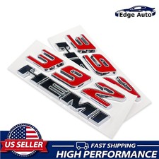 2PCS SET For 392 HEMI Left & Right Badges Side Fender Emblems 3D Raised Decals picture
