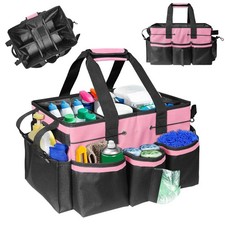 Boczif Cleaning Caddy Bag Wearable Cleaning Caddy Supplies Organizer(Pink) with picture