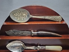 3 ANTIQUE CUTLERY, C1900 picture