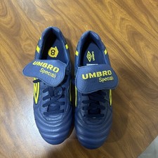 Umbro Speciali Pro FG Elite Soccer Cleats Navy/Yellow 86591. Size 8 picture