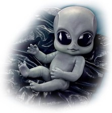 The Ashton-Drake Galleries Greyson Alien Ultra Realistic Poseable Baby Doll 16