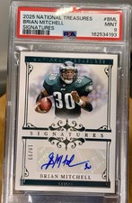 2025 Panini National Treasures - Signatures Brian Mitchell #SIG-BML /99 PSA 9 picture