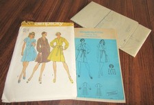 Vintage 1974 Simplicity Pattern #6208 Misses' Front Wrap Dress Sz 12 UNCUT FF picture