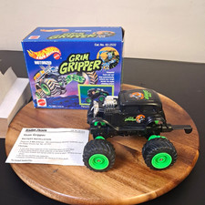 Vintage 1993 Hot Wheels Grim Gripper Motorized Monster Truck Radio Shack rare picture