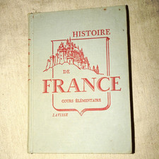 1919 Orig Ernest Lavisse “Histoire de France: Cours élémentaire” HC Illus French picture