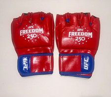 UFC Freedom 250 RED Open Finger Grappling Gloves for MMA RARE UNSIGNED picture