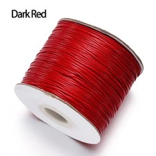 Waxed Cotton Cord Black Jewelry Making Thread 0.5-2mm Necklace Rope String picture