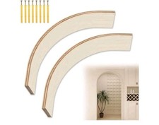 2 Pcs Wooden Rounded/Half Circle Interior Archway Drywall Door Frame Decor Kit  picture