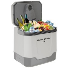 35QT/33L Electric Cooler & Warmer Portable Car Refrigerator 12V Car Fridge Grey picture