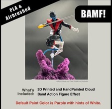 Nightcrawler BAMF Teleport Effect Cloud Base 1/12 Diorama Prop Hand Painted picture