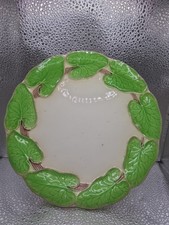 Antique 1800's VILLEROY & BOCH Germany Victorian Ivy Majolica Plate 1965 5 8.25